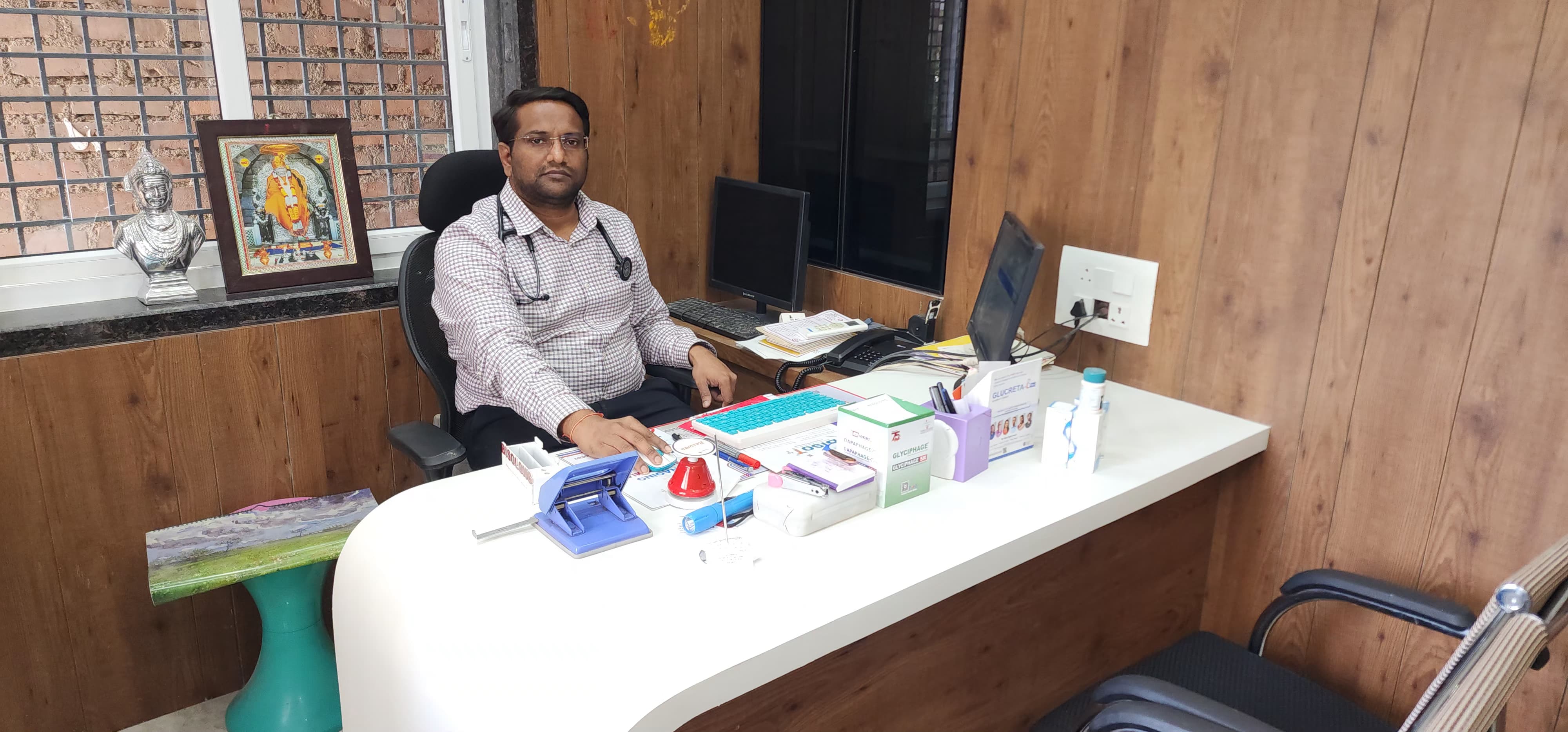 Dr. Vishwanath B. Sajjanshetty, Cardiologist and Diabetologist at Sajjanshetty Heart & Diabetes Centre Kalaburagi